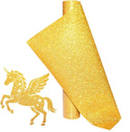 Gold Glitter Heat Transfer Vinyl Rolls Gold Iron HTV Vinyl 12inch x 7feet Iron by KEGUMINGX