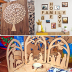Blisstime 16PCS 6x6 Inch Wood Squares Unfinished Square Wood Pieces - Image 7