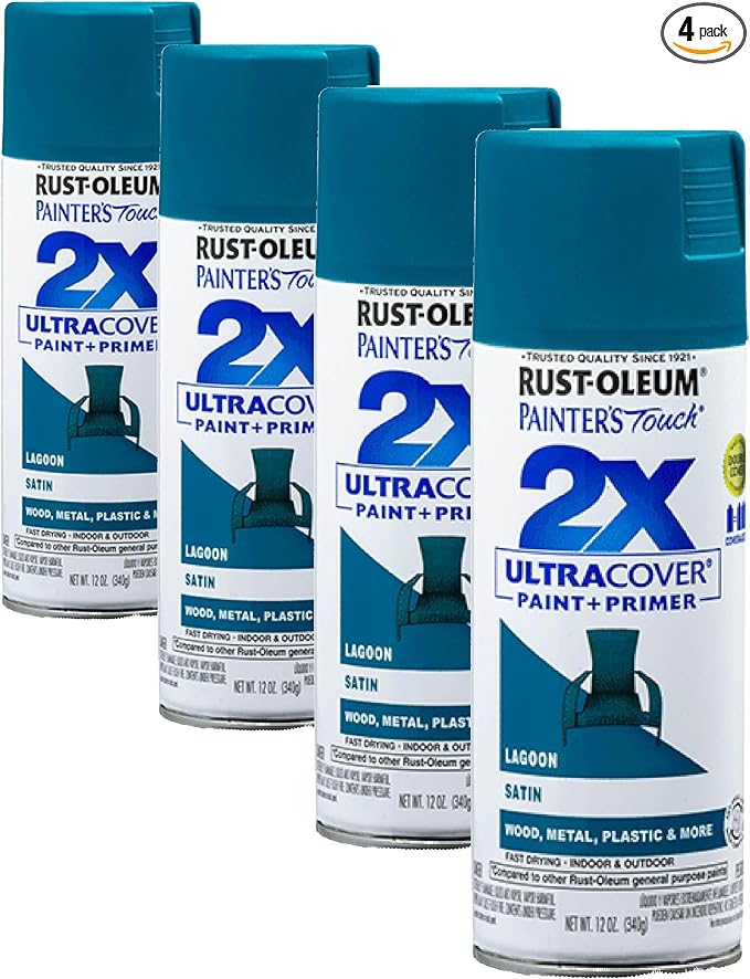 Rust-Oleum 334074 Painter's Touch 2X Ultra Cover Spray Paint, 12 oz, Satin by Rust-Oleum