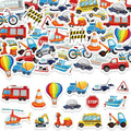 300Pcs Transportation Foam Stickers, Self-Adhesive Truck Cartransportation by Bonieset