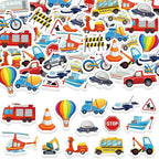 300Pcs Transportation Foam Stickers, Self-Adhesive Truck Cartransportation by Bonieset
