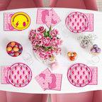 100 Pcs Preppy Party Plates Napkins Forks Supplies Set Smile Face Disposable - Image 5
