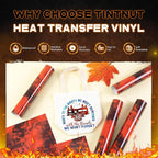 Tintnut Red Black Flame Heat Transfer Vinyl, stretch washable, suitable - Image 3