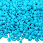 1000Pcs Pony Beads Bracelet 9mm Blue Plastic Barrel Pony Beads by Auvoua