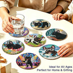 8-Pack Diamond Art Coaster Kit - Image 5