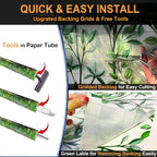 Window Privacy Film with Cutting Grid, Non-Adhesive Stained Glass Window Film - Image 4