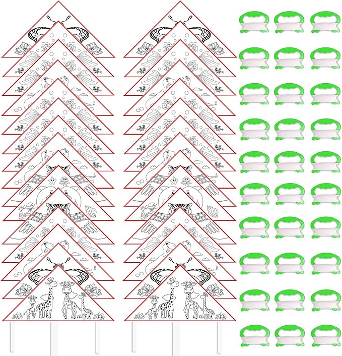 DIY Kids Color Filled Kites by Unknown