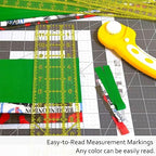 Sewing Ruler, 5 Piece Quilting Rulers, 3 x17 Inch, 1.5 x17 Inch, 3 x12 Inch - Image 5