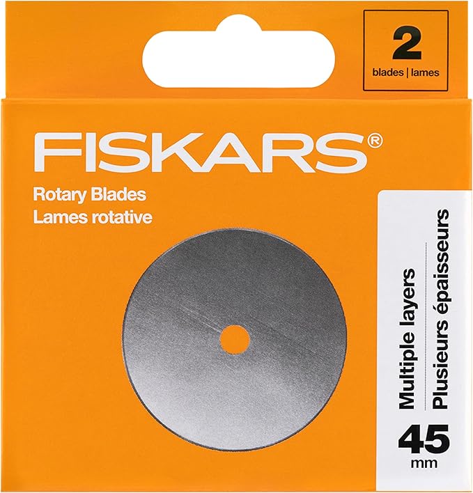 Fiskars 45mm Rotary Blade 2-Pack, Replacement Blades by Unknown