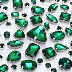Dowarm Sew on Rhinestones 104 PCS Mixed Shapes Glass Sew on Crystals by Dowarm
