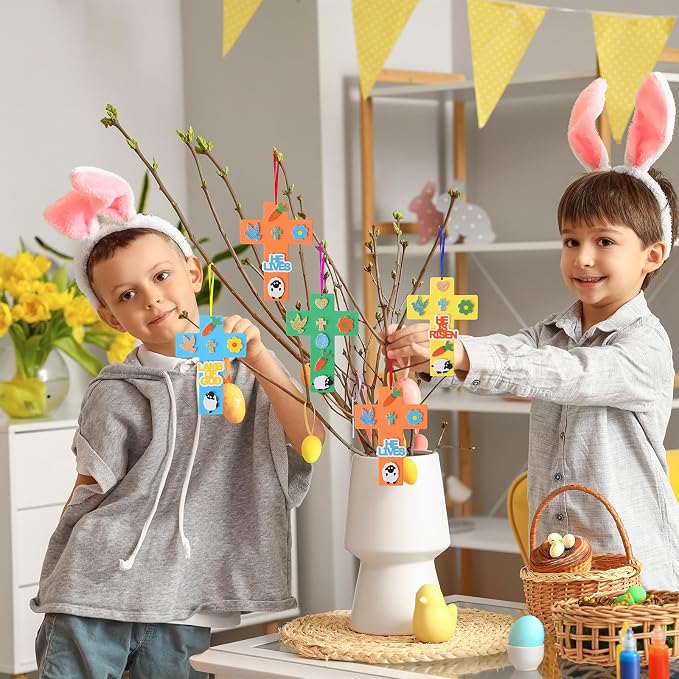 Fennoral 24 Pack Easter Cross Craft Kit - Image 5
