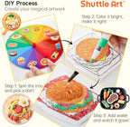 Shuttle Art 104 Pcs Magic Foam Texture Painting Kit Food Series: 34 Food Foam - Image 3