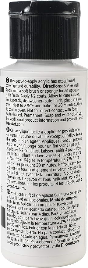 Deco Art GLASS PAINT 2OZ WHITE, us:one size - Image 2
