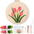 Myfelicity Punch Needle kit, Tulip Embroidery Kit by Myfelicityembroiderykit