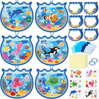 42PCS Summer Activities Crafts Bulk: Sea Animal Ocean Scene Paper Suncatchers by Renbuzhu
