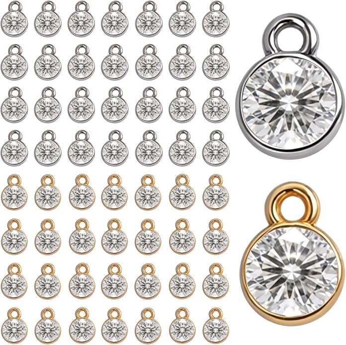 stino 40/48Pcs Paired Crystal Pendants Charms by stino