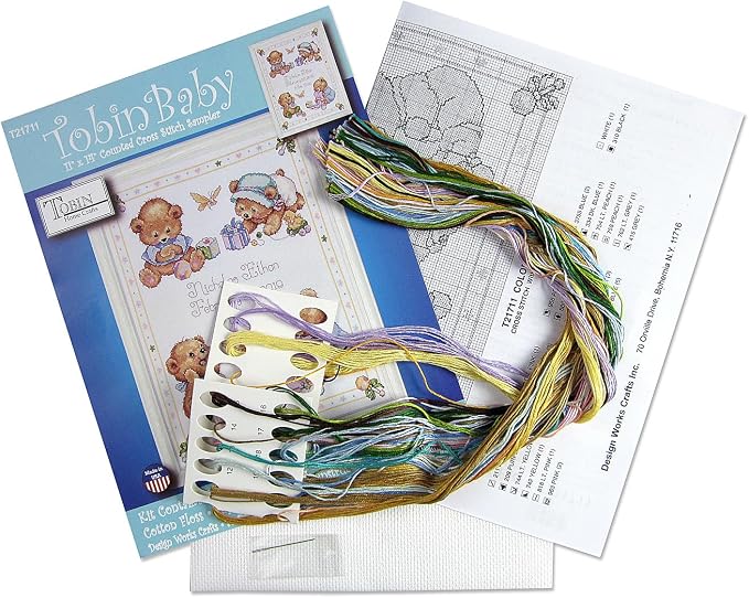 Baby Bears Sampler Counted Cross Stitch Kit - Image 3