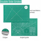 45mm Rotary Cutter and Mat Set, Fabric Cutter Wheel and 12x18 Inch Self Healing - Image 3