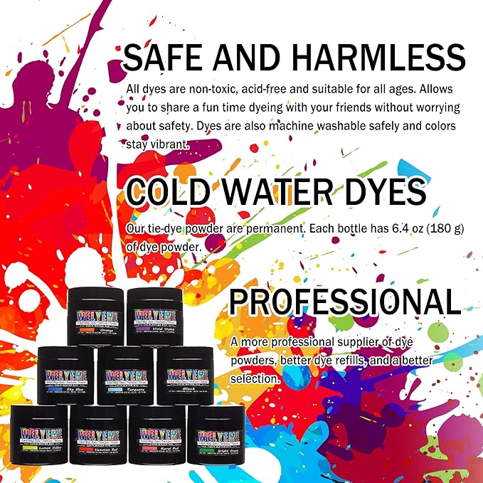 Cold Water Dye Pink, Tie Dye Powder, Fabric Dye Powder - Image 3
