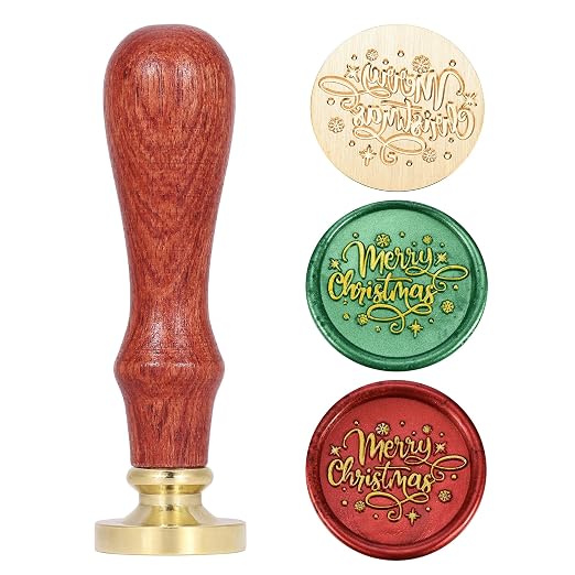 Yoption Wax Seal Kit, Merry Christmas Wax Seal Stamp, Christmas Cards, Wine - Image 7