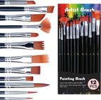 Acrylic Paint Set with 12 Art Brushes, 36 Colors Acrylic Paint - Image 4