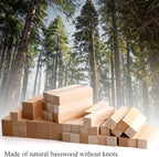 Tosnail 36 Pieces Basswood Carving Blocks, 3.9 x 1.6 x 1.2 Inch and 3.9 x 0.8 x - Image 4