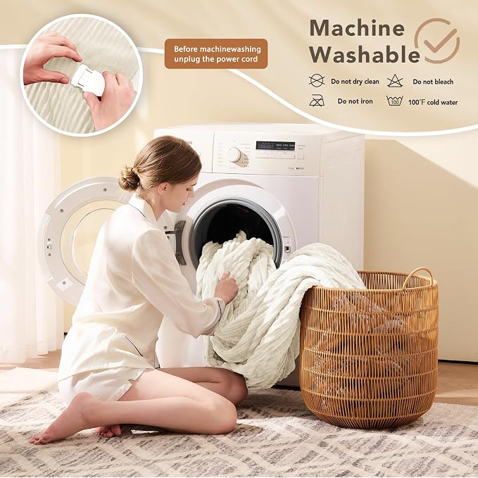 Homemate Electric Heated Blanket Full Size - Image 7