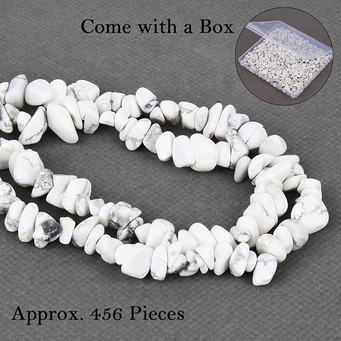 456 PCs Natural Chip Stone Beads, 5-8mm Irregular Multicolor Gemstones Loose - Image 4