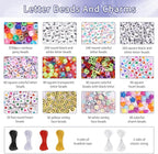 QUEFE 4900pcs Pony Beads Kandi Bracelet Kit, Friendship Bracelet Making Kit - Image 4