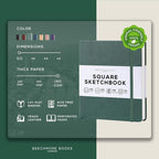 Beechmore Books Square Mixed Media Sketchbook - Image 2