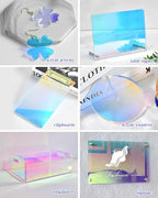 5 Pack Iridescent Acrylic Sheets Translucent Plexiglass Sheet Colored Plastic - Image 3