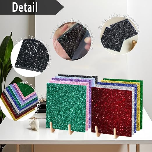 Glitter Acrylic Sheets, 2 Pack | 1/8 in Thick - Image 3