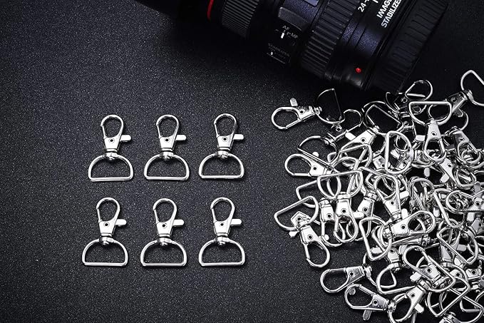Key Chain Clip Hook, Anezus D Ring Clip Keychain Lanyard Swivel Snap Hooks Clip - Image 6