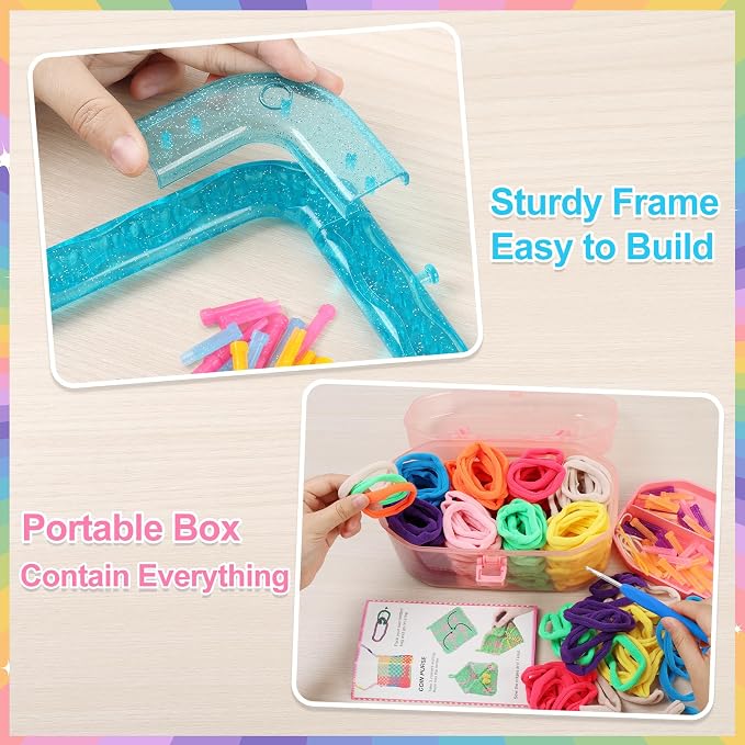 IQKidz Weaving Loom Kit Toys, DIY Arts and Crafts - Image 2