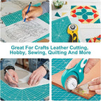 Headley Tools 12"x12" Rotating Cutting Mat, Self Healing Mat - Image 8
