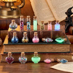 Geiserailie 50 Pieces Small Tiny Plastic Spell Jars Bottle - Image 6