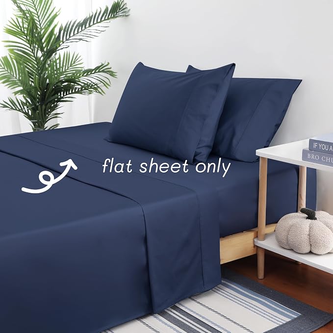 Flat Sheet Only 2 Pack, Calking Size 400 Thread Count 100% Egyptian Cotton Flat - Image 5