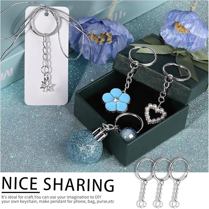 Teenitor 20PCS Key Chain Rings 1 Inch, Key Chain Rings - Image 6