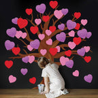 JarThenaAMCS 45Pcs Valentine's Day Glitter Heart Paper Cut-Outs - Image 4