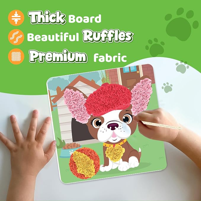 jackinthebox Poke Poke Art – Pets Theme, Mess-Free Fabric Art and Craft - Image 4