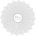 20PCS White Felt Fabric Sheets by Loyisal