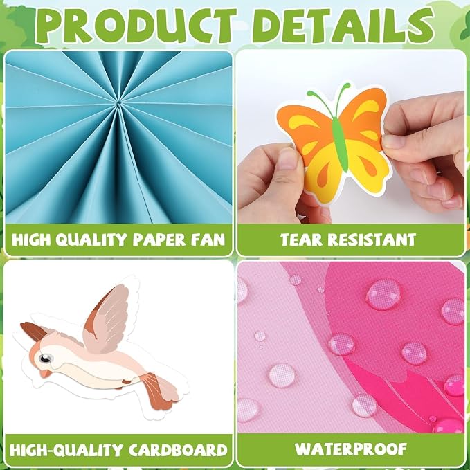 Summer Bulletin Board Classroom Decorations 3D Summer Butterfly Flower Bulletin - Image 3
