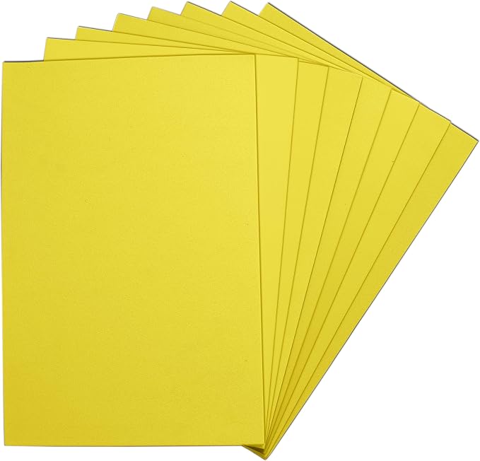 Yellow EVA Foam Sheets, 6 x 9 Inch, 2mm Thick – Foam Paper by Unknown