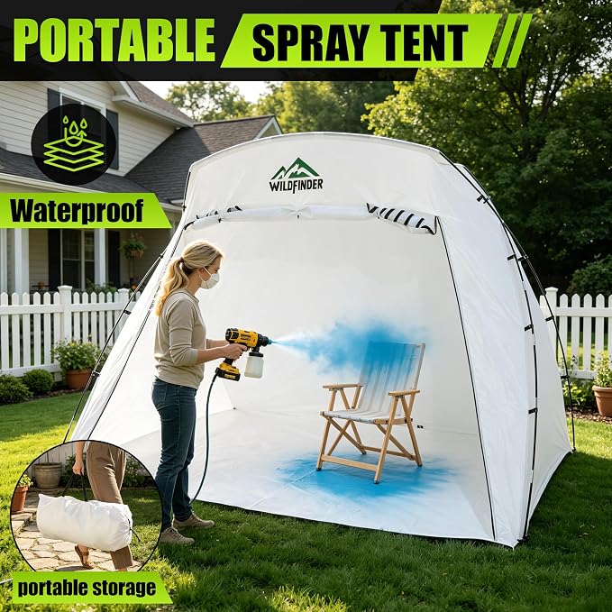 WildFinder Portable Paint Booth 10x7x6.3ft, Large Paint Tent - Image 5