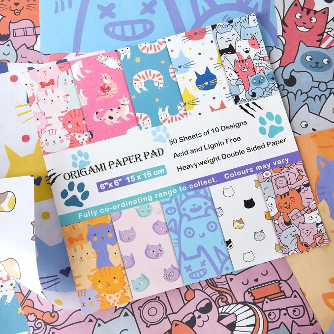 12 Different Packs Full Collection Origami Paper Kit 6 Inch Square Double Sided - Image 5