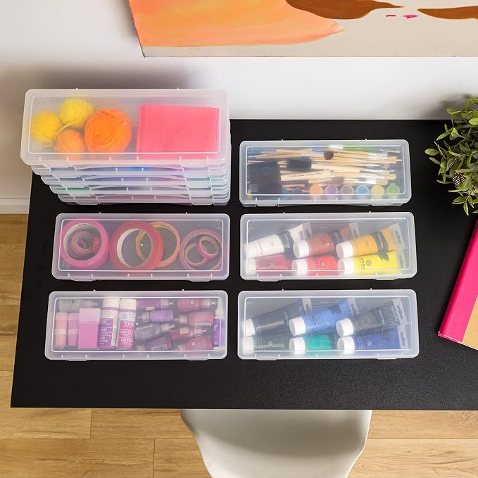 IRIS USA Clear Storage Cases, |Made in USA|, Plastic Bead Organizing Containers - Image 6