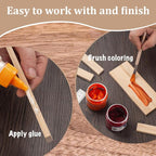 Wood Strips Slats for Wall, Wooden Sticks for Crafts 1/4" ×1.5" × 15", - Image 4