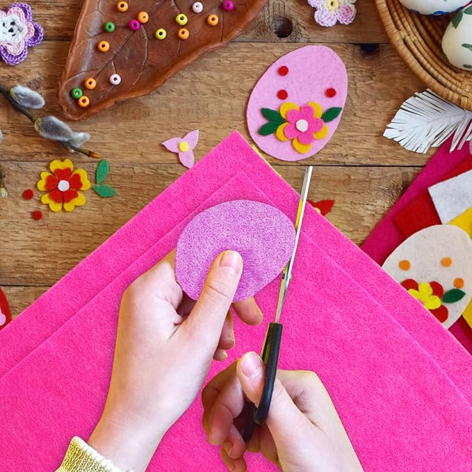 Jtnohx Color Felt, Soft Felt Sheets, 1.4mm Thick 8"x12" Handicraft Felt Fabrics - Image 6