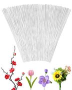50 PCS FIVEIZERO 16 Gauge White Floral Wire Stems by FIVEIZERO