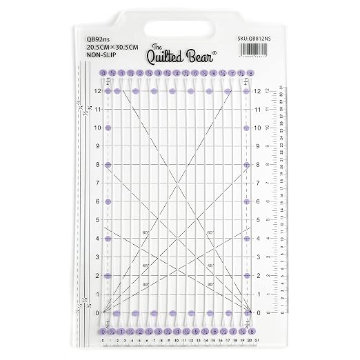 The Quilted Bear Slotted Strip Ruler by TheQuiltedBearsProducts